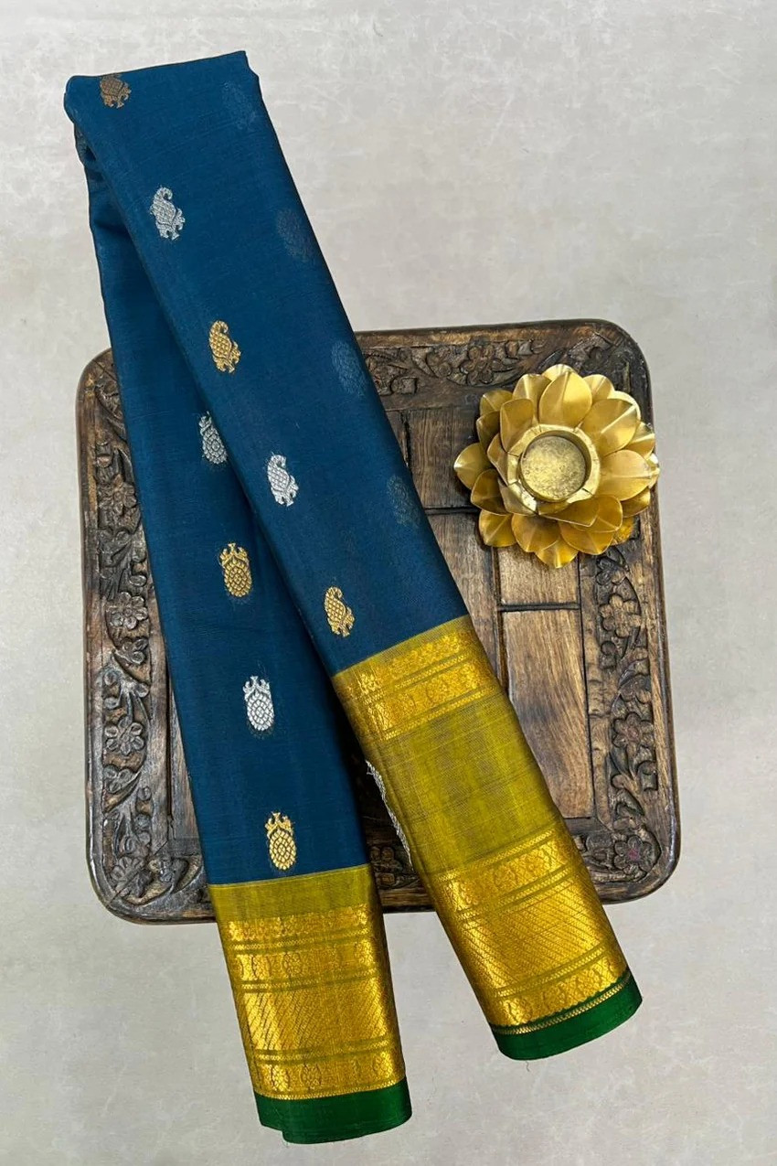 Gadwal Cotton Silk (sico) Handloom Saree